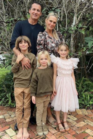 Molly Sims with her family